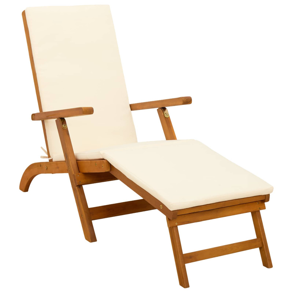 Produktbild för Reclining och Fällbar Solstol 55 x 146 x 91 cm
