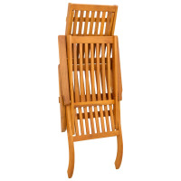 Produktbild för Reclining och Fällbar Solstol 55 x 146 x 91 cm