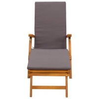 Produktbild för Reclining och Fällbar Solstol 55 x 146 x 91 cm