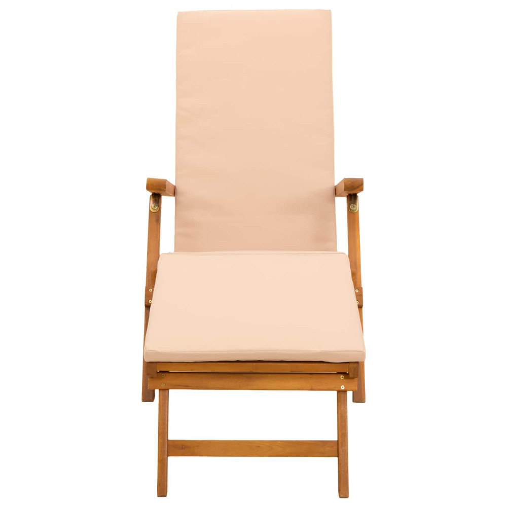 Produktbild för Reclining och Fällbar Solstol 55 x 146 x 91 cm