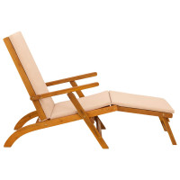 Produktbild för Reclining och Fällbar Solstol 55 x 146 x 91 cm