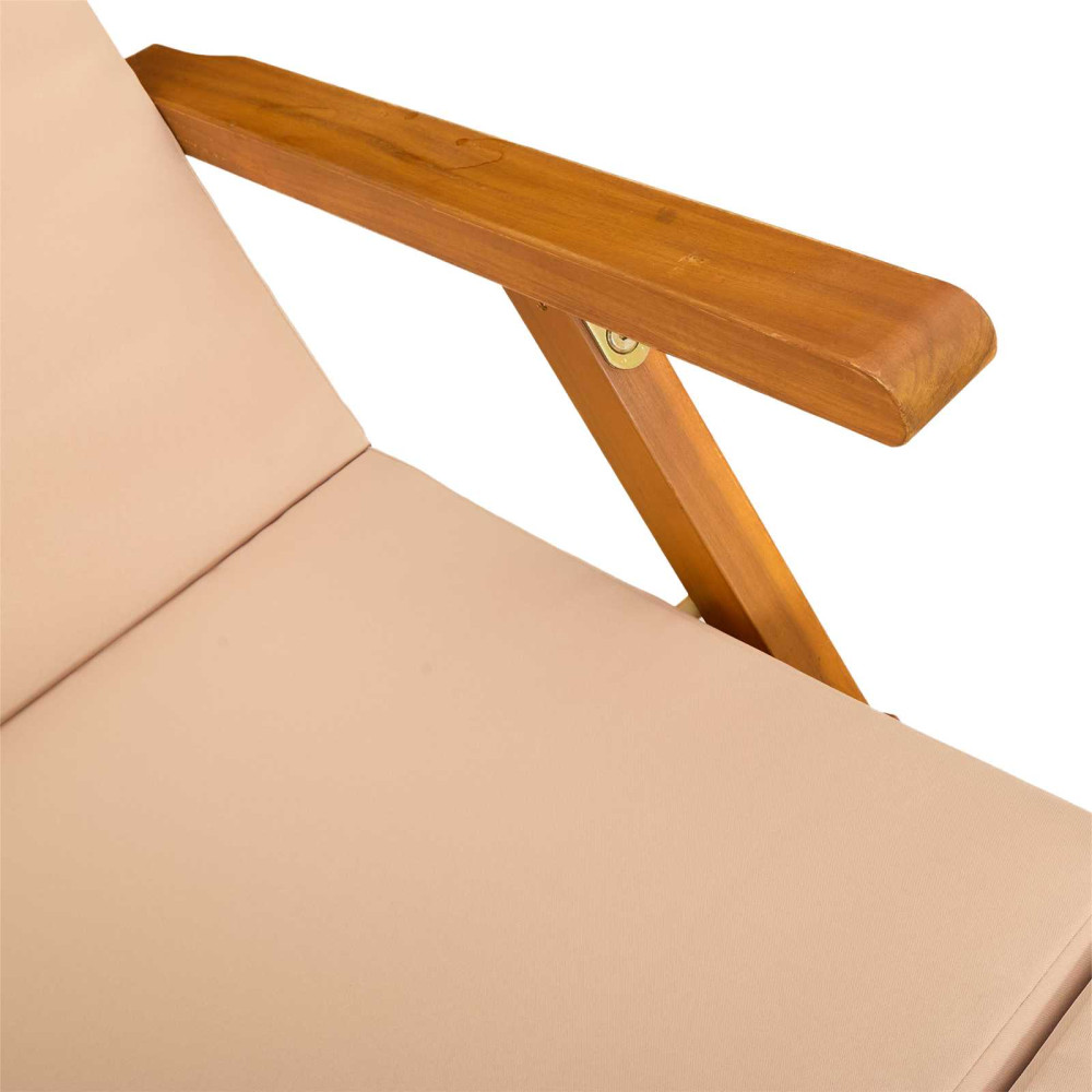 Produktbild för Reclining och Fällbar Solstol 55 x 146 x 91 cm
