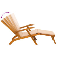 Produktbild för Reclining och Fällbar Solstol 55 x 146 x 91 cm