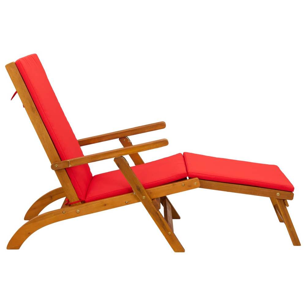 Produktbild för Reclining och Fällbar Solstol 55 x 146 x 91 cm
