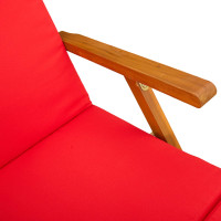 Produktbild för Reclining och Fällbar Solstol 55 x 146 x 91 cm