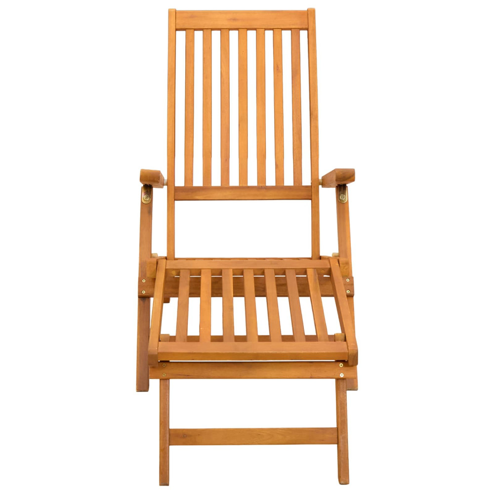 Produktbild för Reclining och Fällbar Solstol 2 pcs 55 x 146 x 91 cm