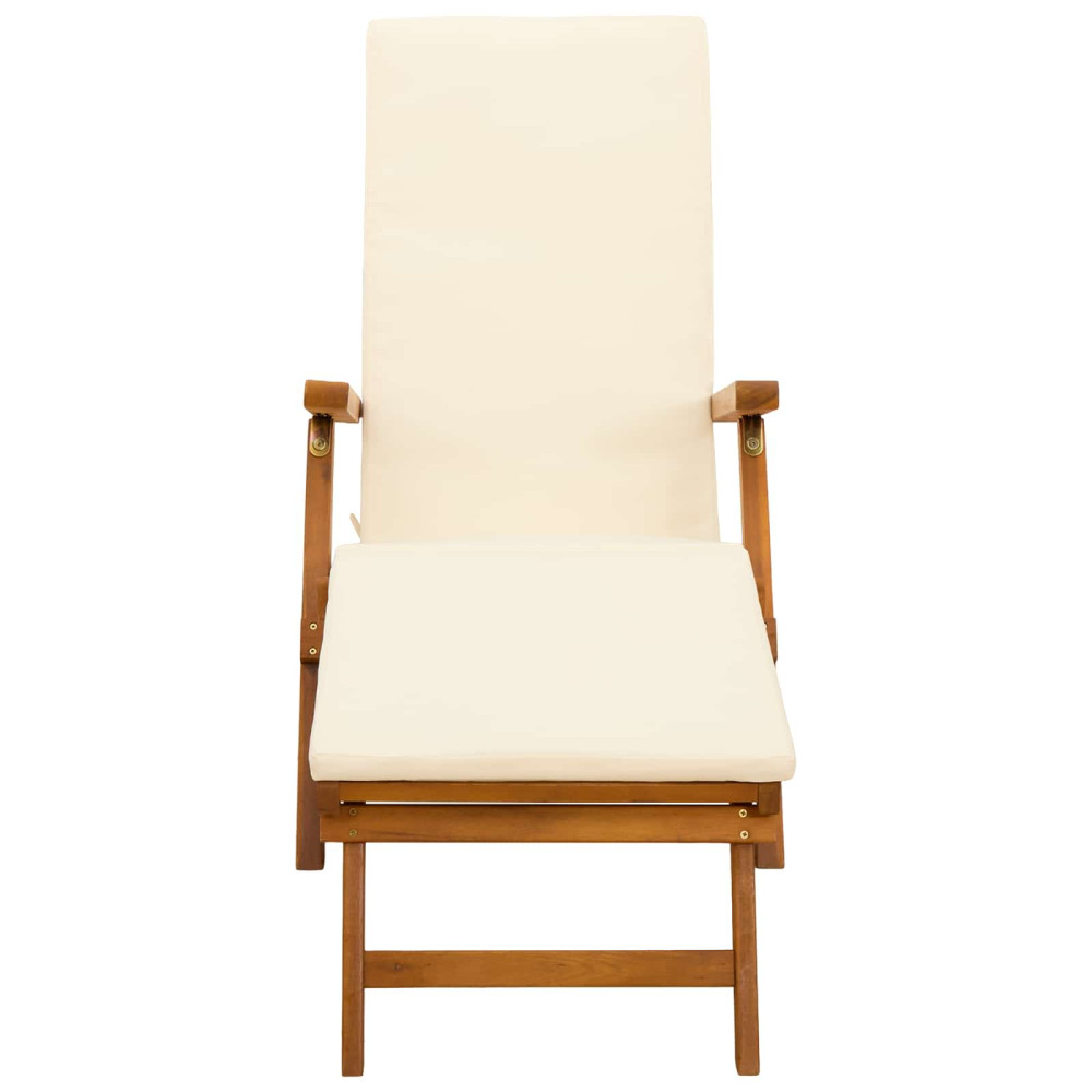 Produktbild för Reclining och Fällbar Solstol 2 pcs 55 x 146 x 91 cm