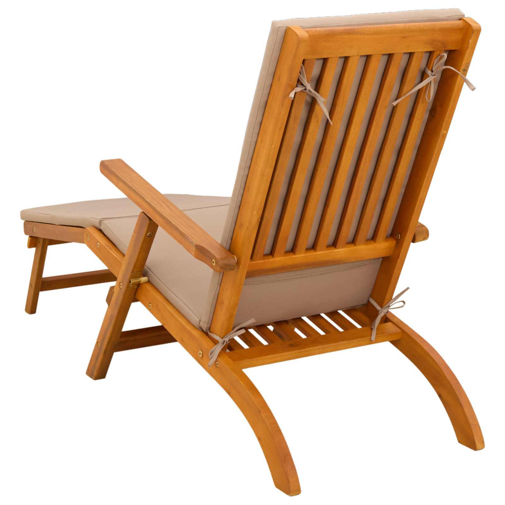 Produktbild för Reclining och Fällbar Solstol 2 pcs 55 x 146 x 91 cm