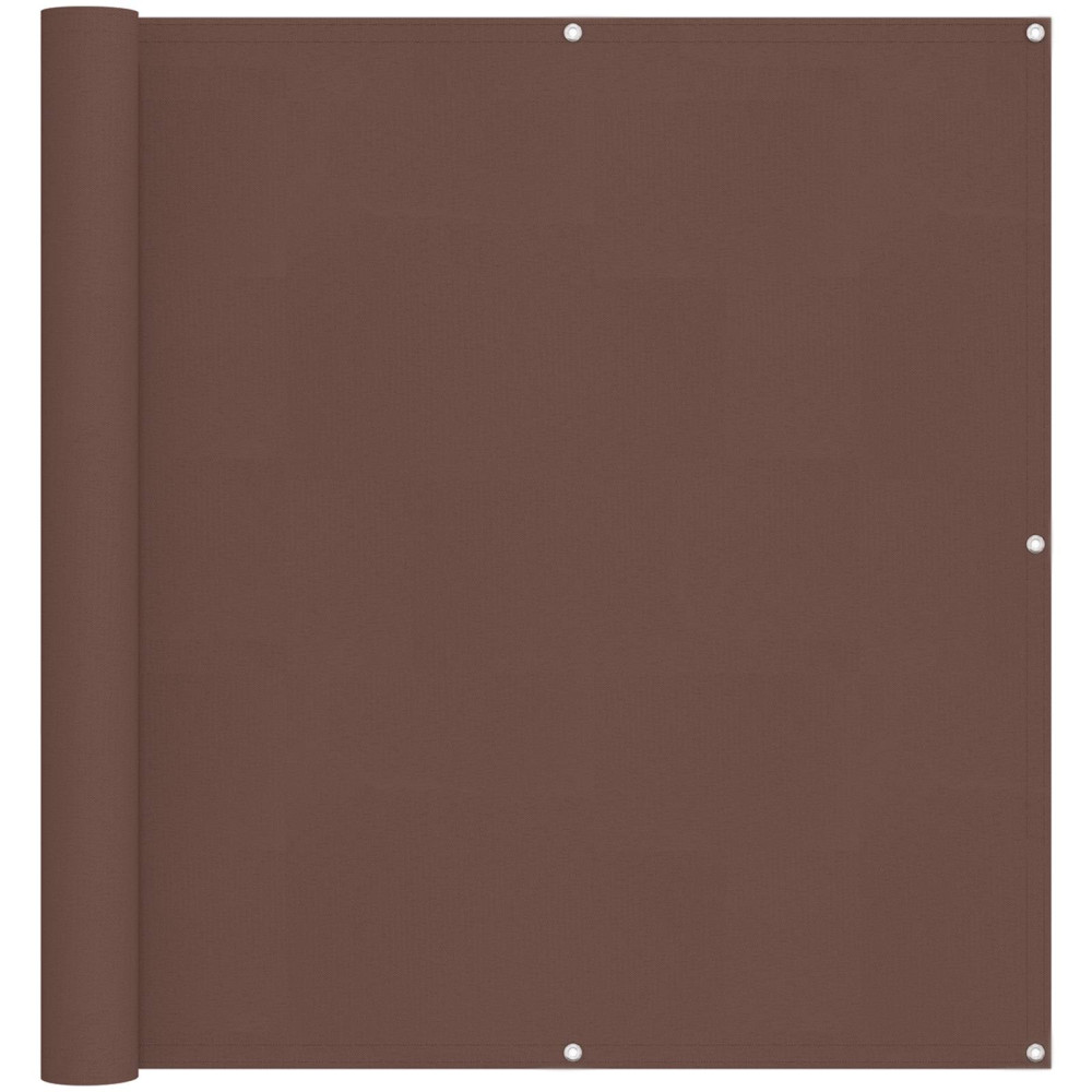 Produktbild för Balkong Skärm Brun 110 x 800 cm Oxford Tyg