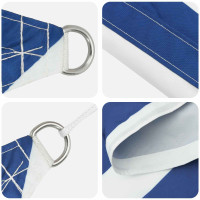 Produktbild för Solskugge segel Blå och Vit 5 x 5 x 6 m 100% polyester oxford
