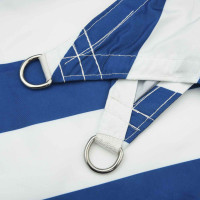 Produktbild för Solskugge segel Blå och Vit 5 x 5 x 6 m 100% polyester oxford