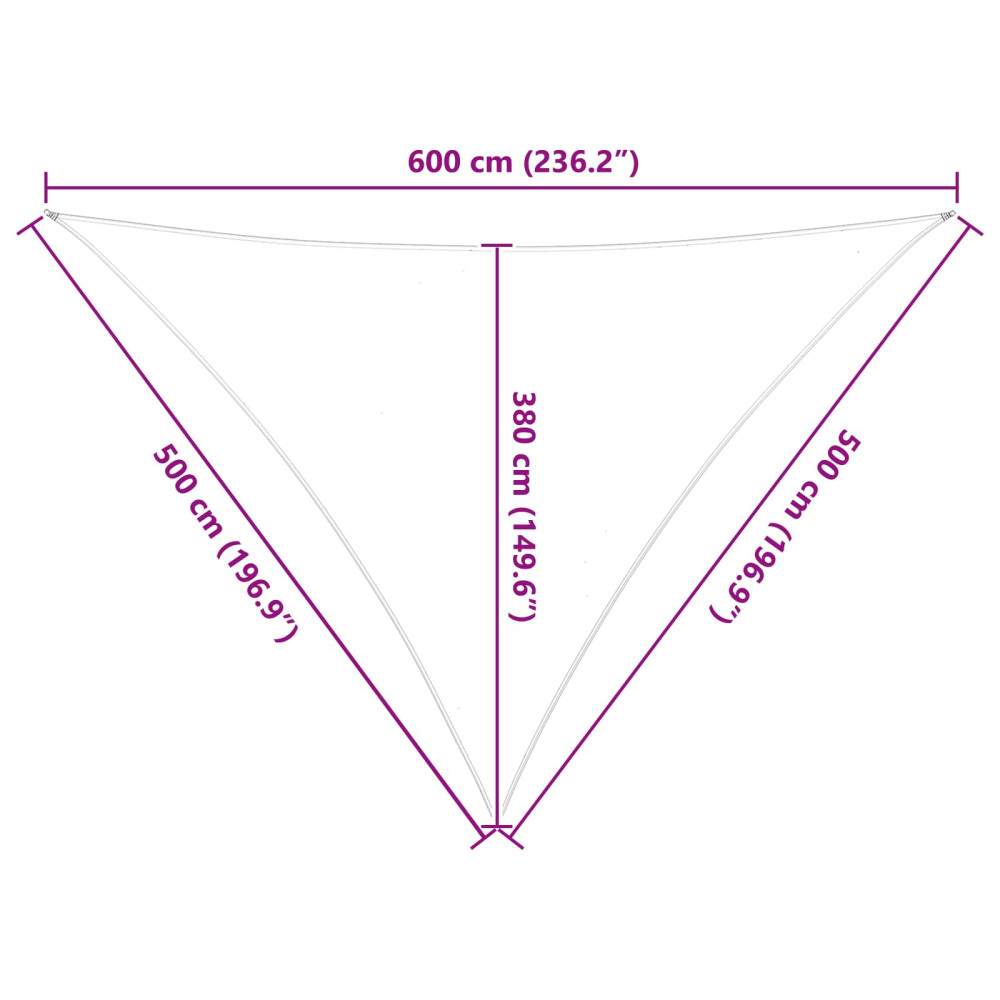 Produktbild för Solskugge segel Blå och Vit 5 x 5 x 6 m 100% polyester oxford