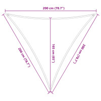 Produktbild för Solskugge segel Ljusgrå och vit. 2 x 2 x 2 m