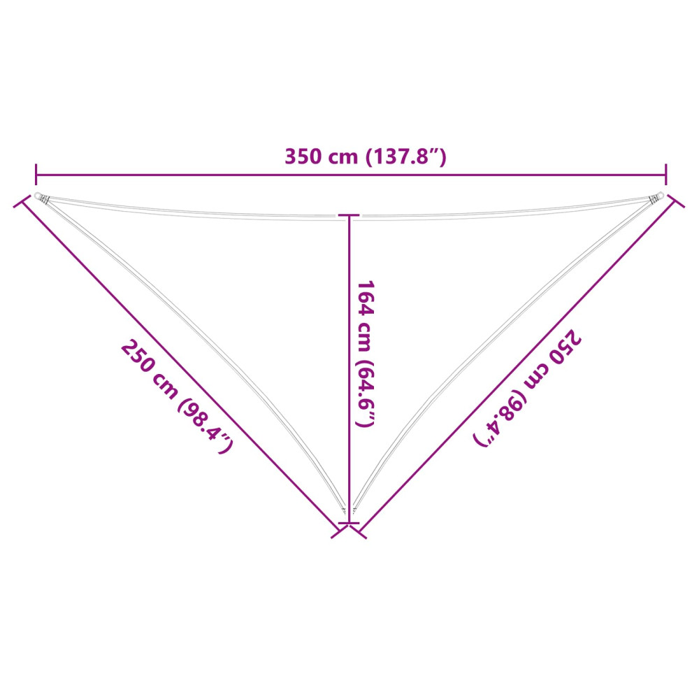 Produktbild för Solskugge segel Ljusgrå och vit. 2,5 x 2,5 x 3,5 m