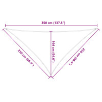 Produktbild för Solskugge segel Ljusgrå och vit. 2,5 x 2,5 x 3,5 m