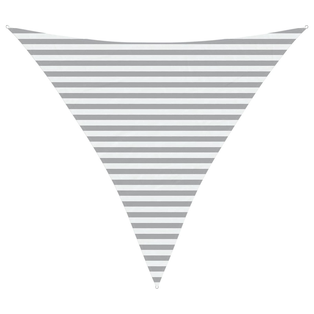Produktbild för Solskugge segel Ljusgrå och vit. 3,6 x 3,6 x 3,6 m