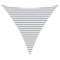 Produktbild för Solskugge segel Ljusgrå och vit. 3,6 x 3,6 x 3,6 m