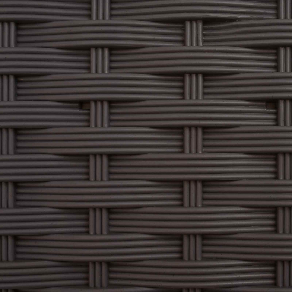 Produktbild för Upphöjd Bädd med Spaljé och Tak Brun 204 x 40 x 138 cm PP