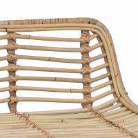 Produktbild för Barpall 2 pcs Naturlig 44 x 45 x 76 cm Rattan och Stål