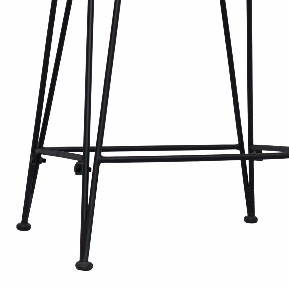 Produktbild för Barpall 2 pcs Naturlig 44 x 45 x 76 cm Rattan och Stål