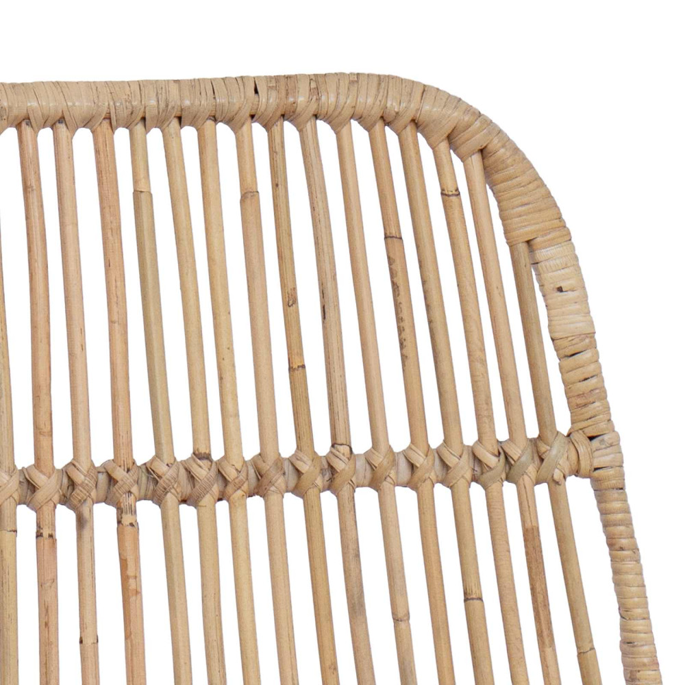 Produktbild för Barpall 2 pcs Naturlig 44 x 54 x 96 cm Rattan och Stål