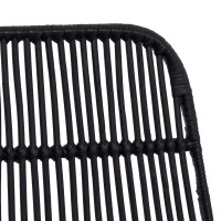 Produktbild för Barpall 2 pcs Svart 44 x 54 x 96 cm Rattan och Stål