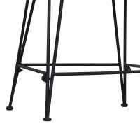Produktbild för Barpall 2 pcs Svart 44 x 54 x 96 cm Rattan och Stål