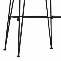 Produktbild för Barpall 2 pcs Svart 44 x 55 x 109 cm Rattan och Stål