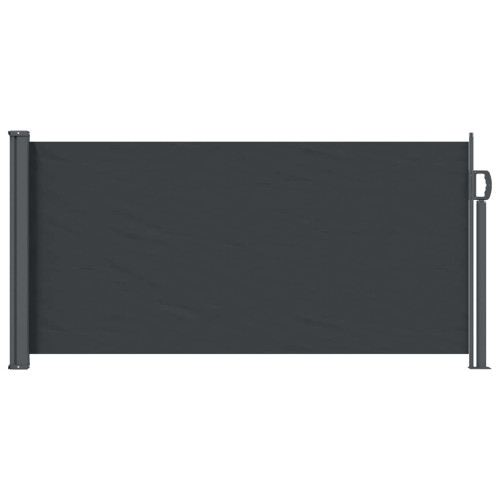 vidaXL Utfällbar sidomarkis 300 x 100 cm Polyester Rektangulär Svart