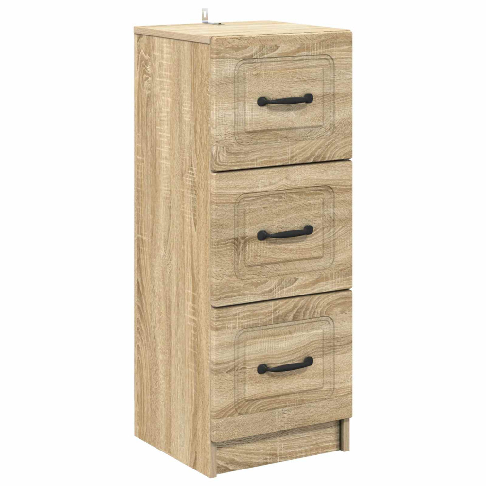 Produktbild för Lådans skåp Sonoma-ek 33 x 34,5 x 87 cm Konstruerat trä