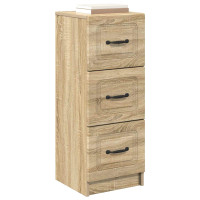 Produktbild för Lådans skåp Sonoma-ek 33 x 34,5 x 87 cm Konstruerat trä