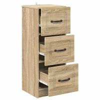 Produktbild för Lådans skåp Sonoma-ek 33 x 34,5 x 87 cm Konstruerat trä