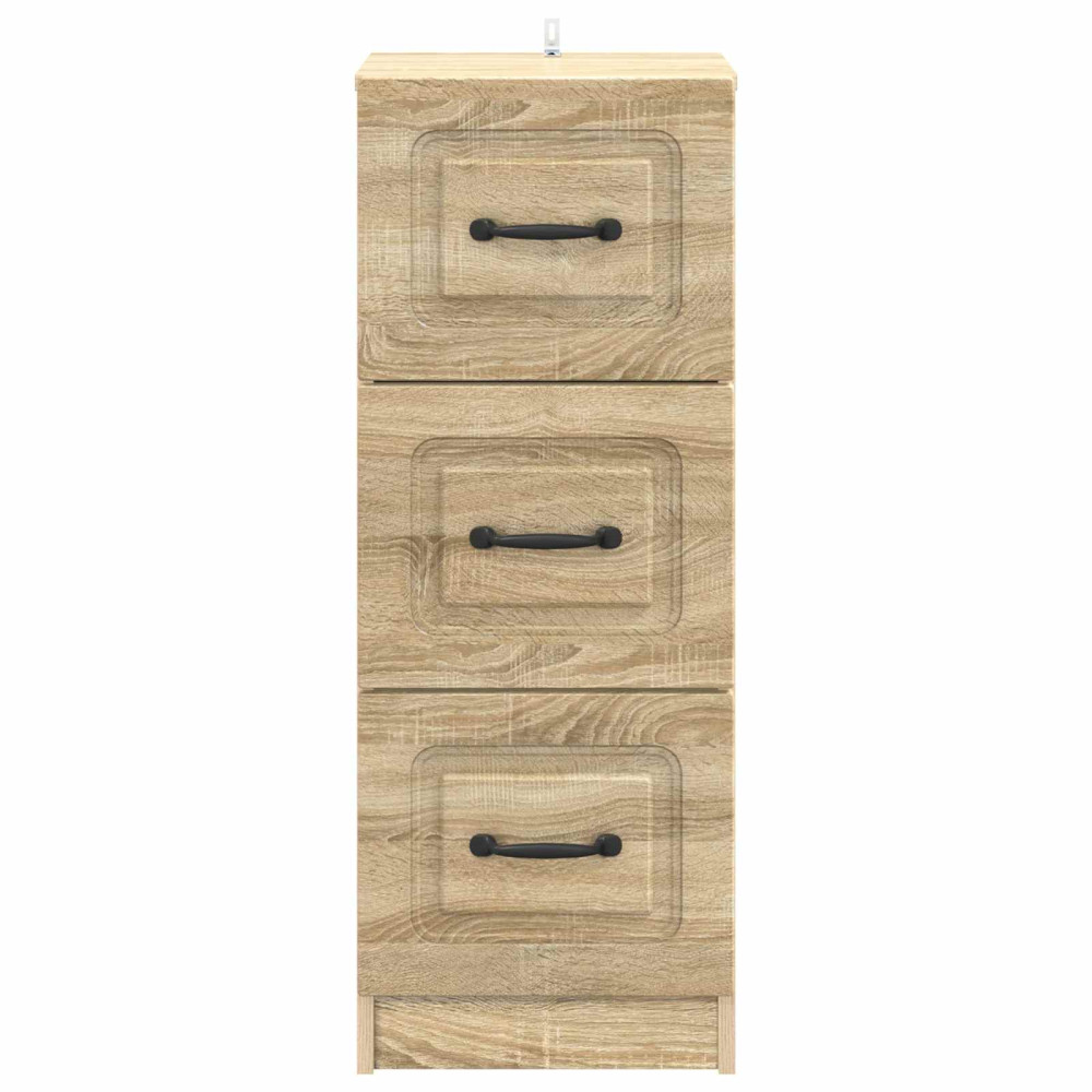 Produktbild för Lådans skåp Sonoma-ek 33 x 34,5 x 87 cm Konstruerat trä