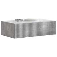 Produktbild för Väggmonterad sidobord Betonggrå 59 x 34,5 x 17 cm