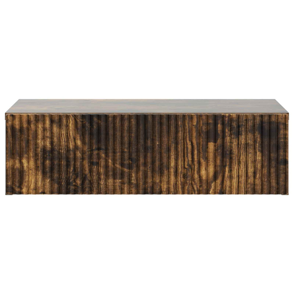 Produktbild för Väggmonterad sidobord Rökt ek 59 x 34,5 x 17 cm Konstruerat trä