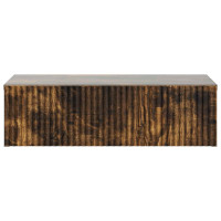 Produktbild för Väggmonterad sidobord Rökt ek 59 x 34,5 x 17 cm Konstruerat trä