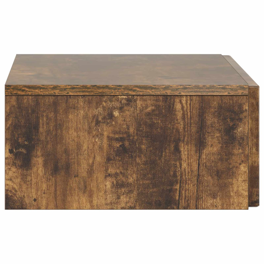 Produktbild för Väggmonterad sidobord Rökt ek 59 x 34,5 x 17 cm Konstruerat trä