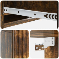Produktbild för Väggmonterad sidobord Rökt ek 59 x 34,5 x 17 cm Konstruerat trä