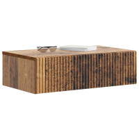 Produktbild för Väggmonterad sidobord Gammalt trä 59 x 34,5 x 17 cm