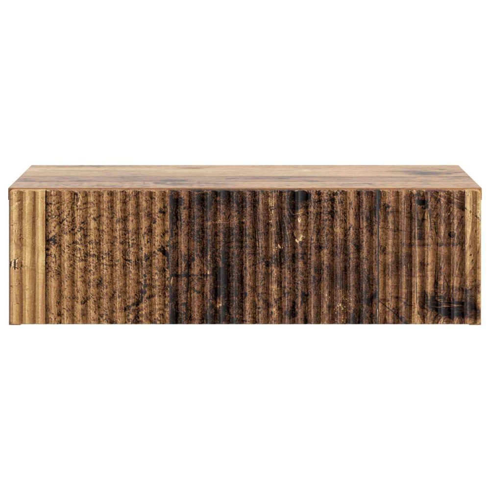 Produktbild för Väggmonterad sidobord Gammalt trä 59 x 34,5 x 17 cm