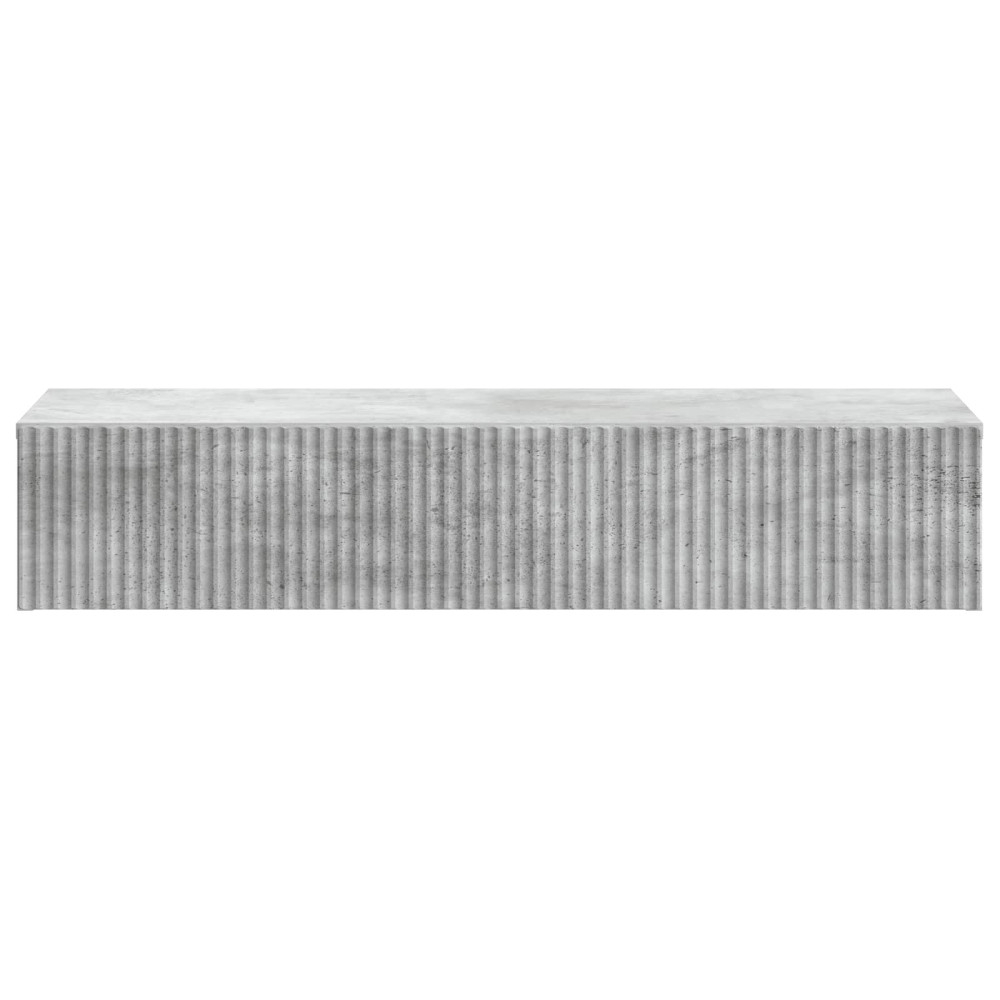 Produktbild för Väggmonterad sidobord Betonggrå 87,5 x 34,5 x 17 cm