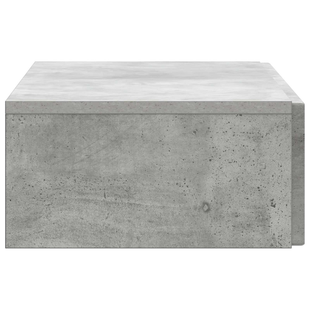 Produktbild för Väggmonterad sidobord Betonggrå 87,5 x 34,5 x 17 cm