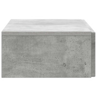 Produktbild för Väggmonterad sidobord Betonggrå 87,5 x 34,5 x 17 cm