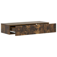 Produktbild för Väggmonterad sidobord Rökt ek 87,5 x 34,5 x 17 cm