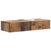 Produktbild för Väggmonterad sidobord Gammalt trä 87,5 x 34,5 x 17 cm
