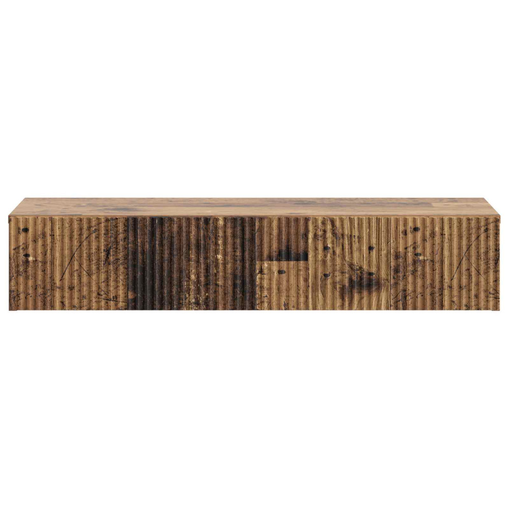 Produktbild för Väggmonterad sidobord Gammalt trä 87,5 x 34,5 x 17 cm