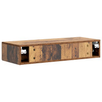 Produktbild för Väggmonterad sidobord Gammalt trä 87,5 x 34,5 x 17 cm