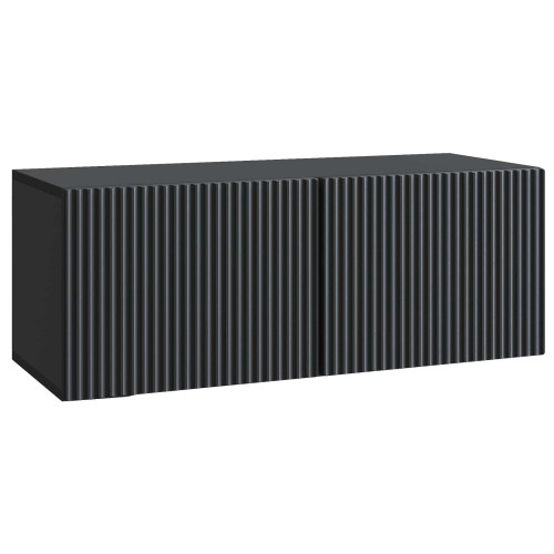 vidaXL Väggmonterad TV-bänk Svart 78,5 x 31 x 30 cm Konstruerat trä - Tv-Bänkar