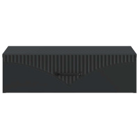 Produktbild för Väggmonterad sidobord Svart 59 x 34,5 x 17 cm Konstruerat trä