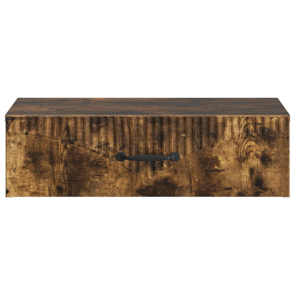 Produktbild för Väggmonterad sidobord Rökt ek 59 x 34,5 x 17 cm Konstruerat trä